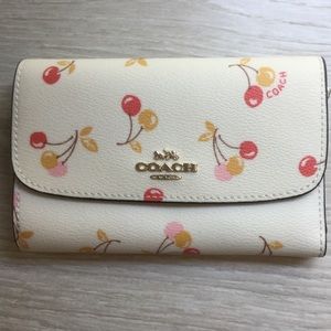 Coach Chalk Multi Cherries Wallet